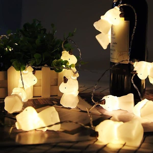 Bestseller LED Unicorn String Wholesale, Decorative Ambient Creative Colorful Cross-Border Night Lights, Leather Cord Lights Ddmybear