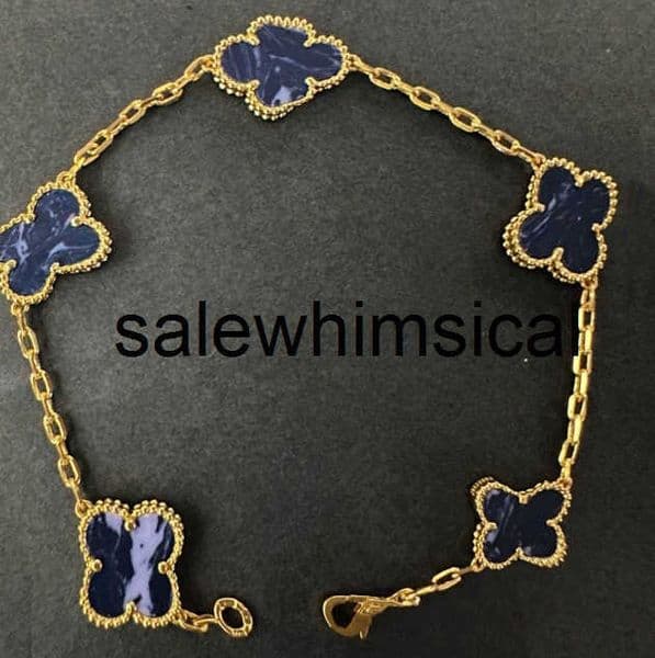 Elegant FourLeaf Clover Charm Bracelet 14K 18K Gold Plated Chain with Sparkling Crystal Accents Handmade Designer Inspired Adjustable Cuff Bracelet 6KNM