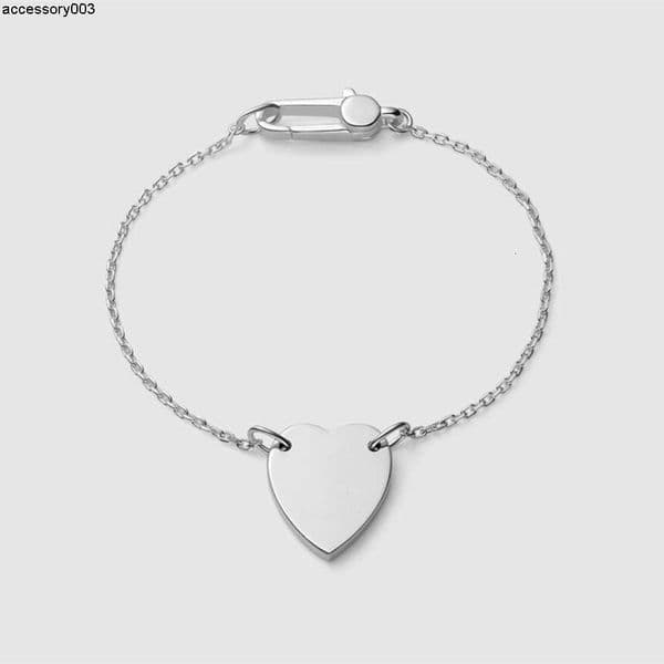 Bangle Top Luxury bracelet Design Love Heart Bracelet High Quality 925 Silver Plated Material Chain Necklace Fashion Jewelry