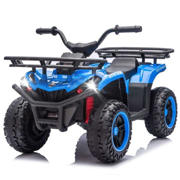 24V 80W*2 Electronic Kids Ride On ATV W/Off-Road Vehicle,Anti-Slip Tires,Crash Bars,Front and rear Storage Racks,Power display,LED 6698