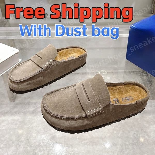 Free Shipping Designer Naples Slippers Wrapped Clogs loafers Sandals Clog Cork Flat High Quality Fashion Winter Summer Shoes Leather Slide Beach Women Men Size 35-46