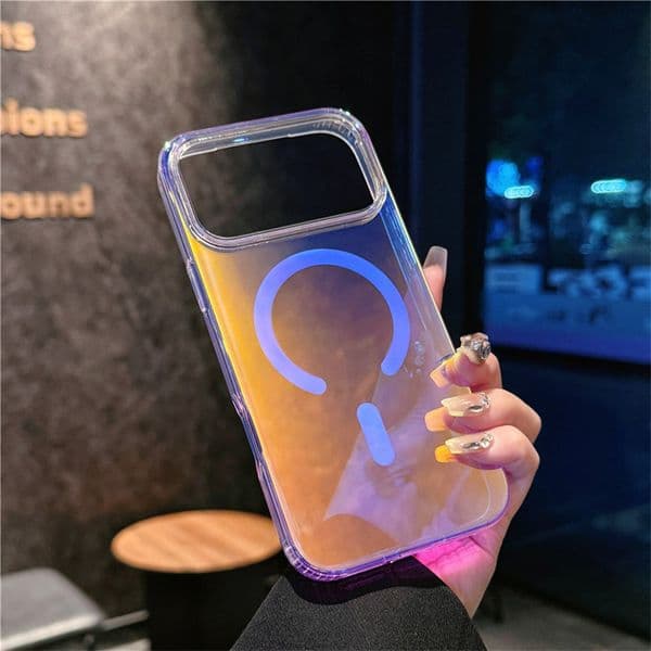 Applicable for iPhone 17 phone cases: Apple 17 Pro Max laser gradient, 17 Pro chameleon, Samsung magnetic attachment cases.