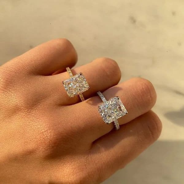 Designer Ear Rings TB BHULAMTE Free Shipping New Designer Accessories Cross-border Ice Flower Cut Light Luxury Style Niche High-end Design Ring For Women