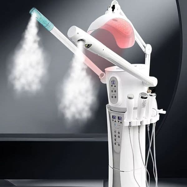 8 in 1 Facial Steamer Care Hot and Cold Beauty Machine Hydra Oxygen Facial Dermabrasion Skin Microdermabrasion Machine