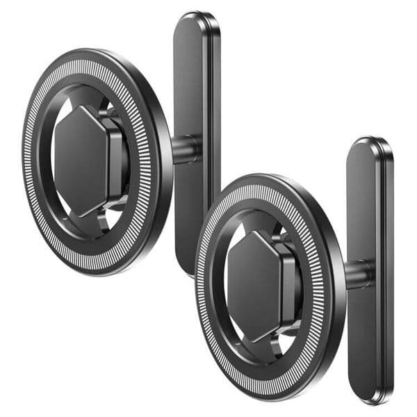 MagSafe Magnetic Phone Holder 360 Rotatable Alloy Dual N52 Magnet Portable Phone Mount for Golf Cart Gym Home Garage Travel Compatible with iPhone 12-17