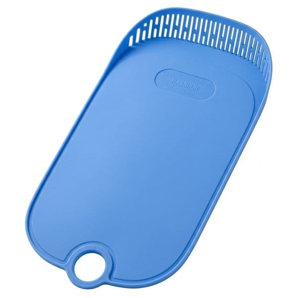 3-in-1 Silicone Cutting Board with Integrated Drainage Slots,Rinse & Store Chopping Board