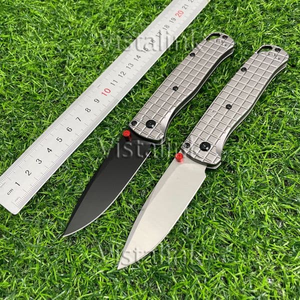 BM535 Folding Knife Grenade Texture Aluminum Alloy Handle Outdoor Camping Portable Sharp Pocket Knife