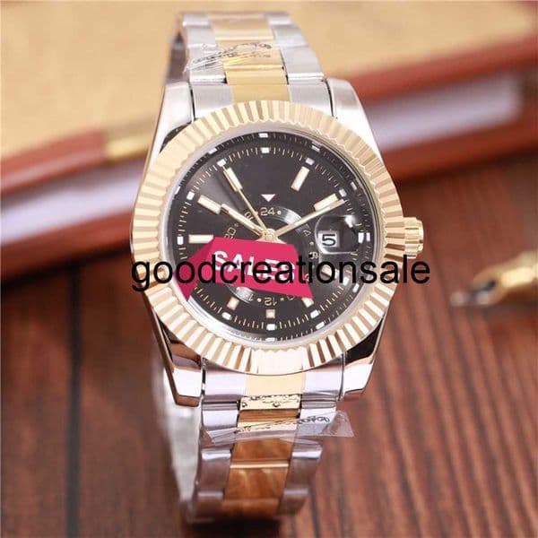 Premium Luxury Watch Automatic Mechanical R-Style Watch for Men-Stainless Steel Bracelet Sapphire Crystal 3KVC