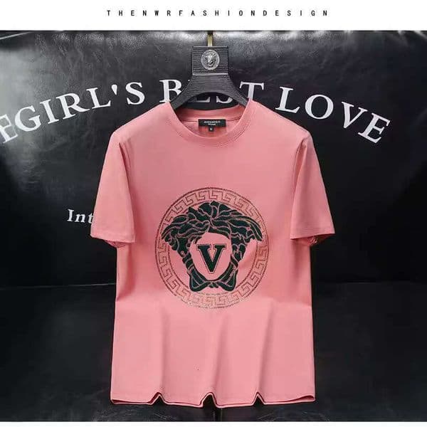 2026 Summer Men's New Cotton Short-Sleeve T-Shirt Trendy Round Neck Half-Sleeve Fashionable Casual Top