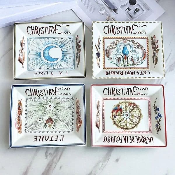 Star Series Bone China Large Storage Tray Ashtray Creative Personality Home Exquisite Gifts