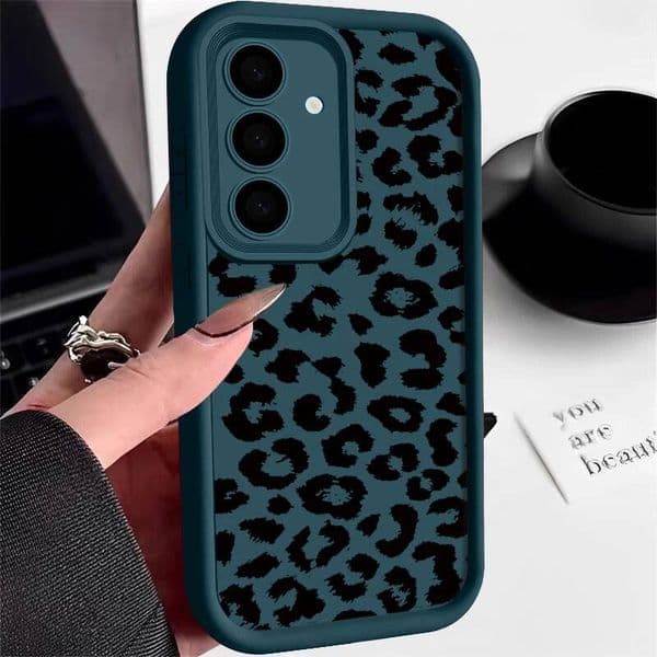 Leopard Print Case For Samsung Galaxy A56 5G A55 A54 A36 A35 A34 A26 A57 A16 A15 S26 S20 FE S21 S22 S23 S24 S25 Ultra Capa Funda 929 Faf
