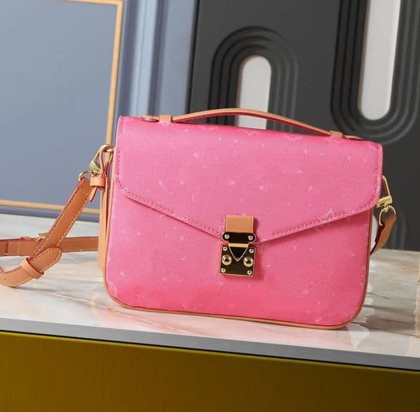 10A Luxury Designer bag Womens Denim Pochette Metis S-lock Bag tote Bag crossbody bag Shoulder Bags wallets Purse Messenger Handbags totes backpack M44876 Fuchsia