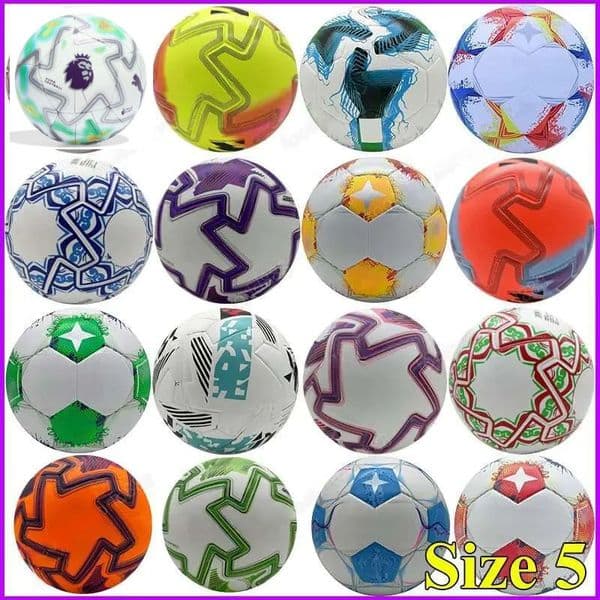 25 26 New Top Club Soccer Balls Africa Cup size 5 League Final 2025 2026 green Silver orange high-grade nice football the balls without air soccer equip
