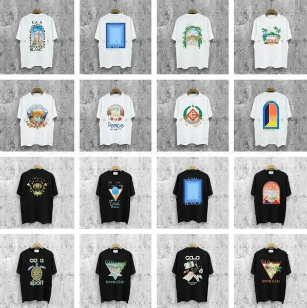 casalys blancas tshirt designer shirts button casalys blanca shirt men women casual shirts summer beach set men shorts Luxury fashion 9E8 d1