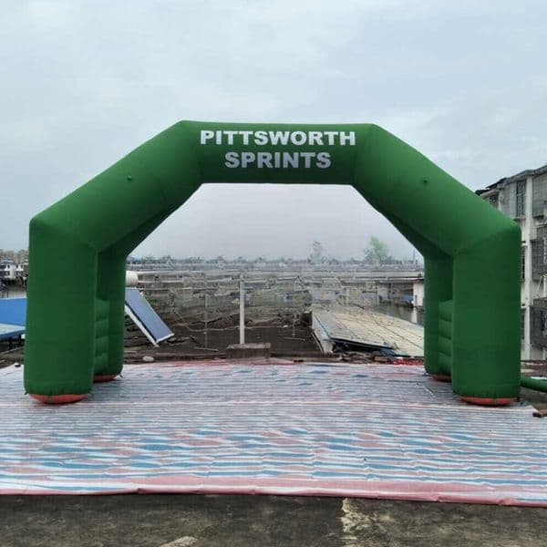 wholesale Free /text angle archway inflatable start line arches balloon 4 legs free standing event entry on discount