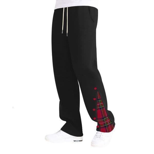 2026 Men's Clothing Essential Pants American Style Heavyweight Men's Casual Pants Patchwork Trousers Casual Personalized Sports Pants