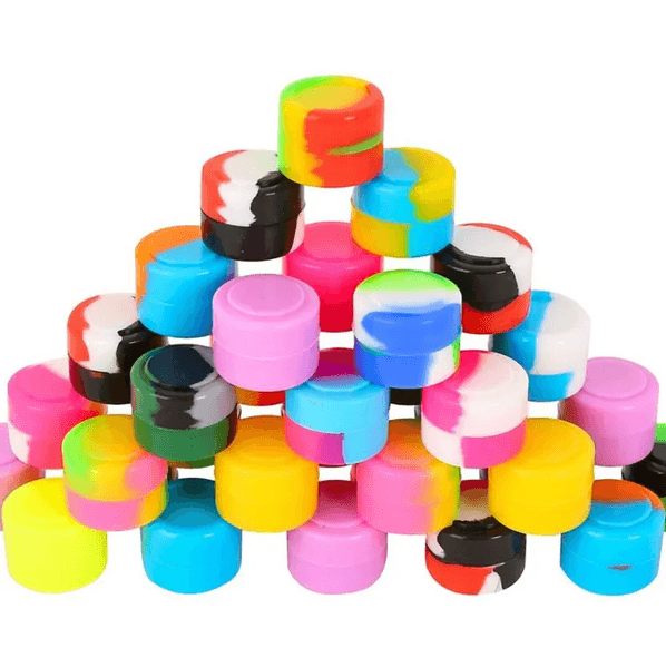 3ml 5ml Silicone Wax Herb Dab Containers Nonstick Jars Silicone Storage Box Container Case