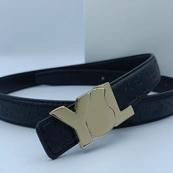 Fashion women's belt luxury designer y2k belt YSLLY smooth buckle belt black/white/red/blue/brown/beige SL belt Lady Belt with box