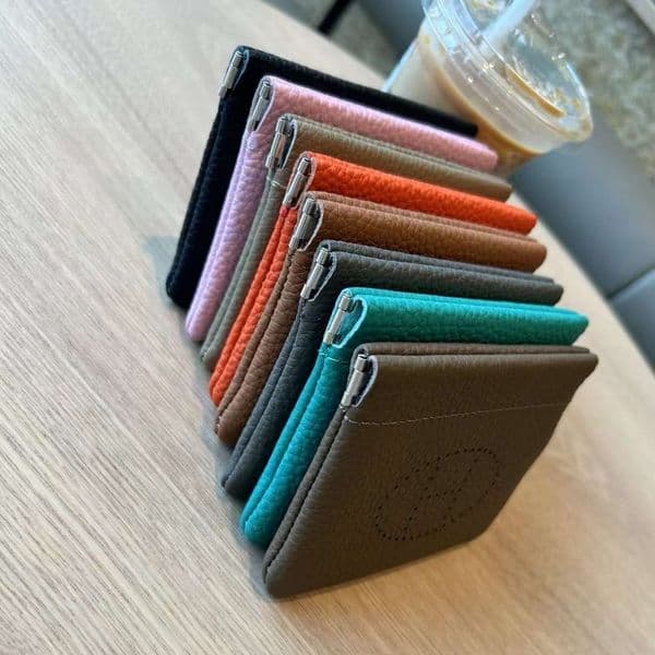 Portable Leather Wallet Hollow Women's Exquisite Mini Storage Bag