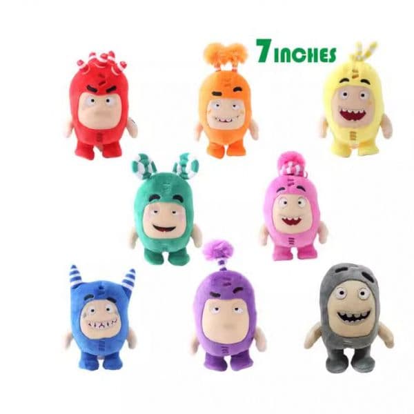 Stuffed Plush Animals 15cm Cartoon Oddbods Anime Plush Toy Treasure of Soldiers Monster Soft Stuffed Doll Fuse Bubbles Zeke Jeff Kids Birthday Gift