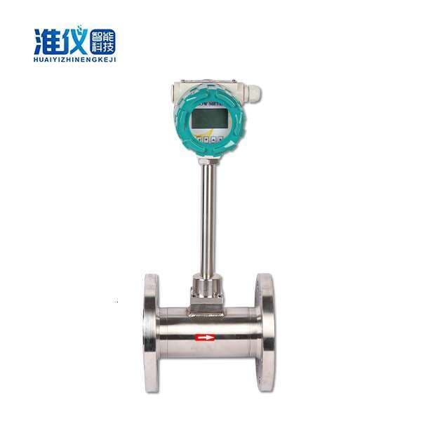 Flanged Vortex Flow Meter for Liquid Stainless Steel Industrial Flow Sensor with Digital Display & 4-20mA Output Customizable on Request