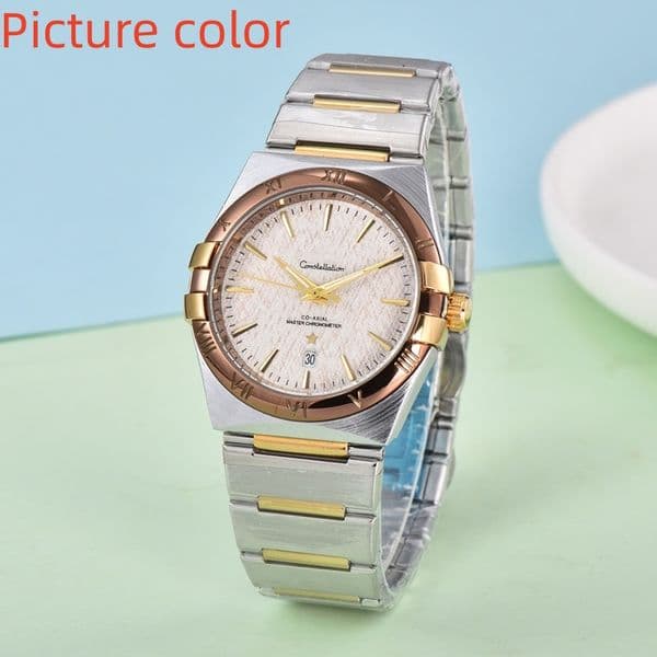 Ome Wrist Watches for 2026 New mens Watches Three needles Quartz Watch High Quality Top Luxury Brand designer Clock Steel Band Fashion constellation Gift