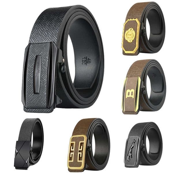 New High-End Men's for Middle-aged and Young Business Classic Casual Versatile Trendy Youth Popular Style Trouser Belt Light Luxury brand designer belt