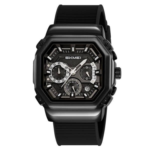 Octagonal men's multi-functional quartz watch cross-border retro leather 8strap men's wristwatch factory