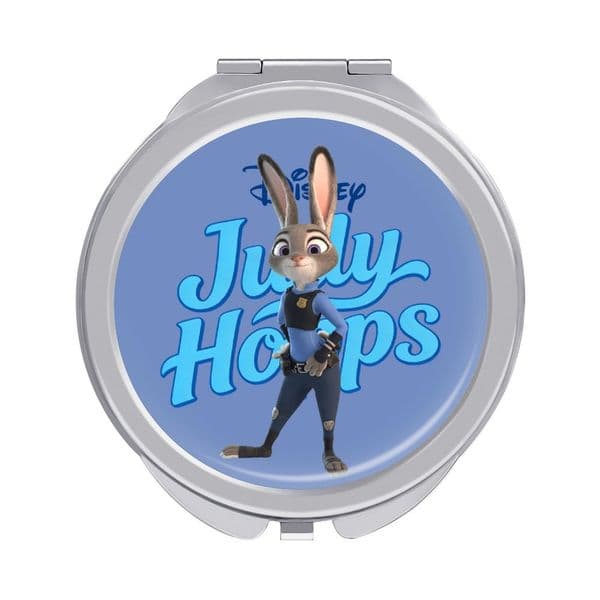 Judy Hopps Zootopia Makeup Mirror Disney Cartoon Vanity Mirror Portable Compact Handheld Cosmetic Mirror Cute Looking Glass for Holiday Parties Souvenir