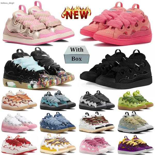 With box designer sneakers lanviens mens shoes dress shoes for men womens trainers versatile fashionable triple outdoor running shoes patchwork color platform