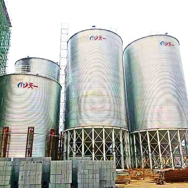 Steel Silo Special Storage Silo For Feed Mill And Farm Automatic Loading & Discharging Galvanized Steel Silo Granular Material Storage Silo