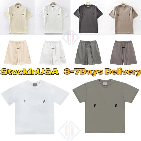 shorts men designer t shirt men designer Contemporary Mens Athletic Gear Collection Premium Cotton Short Sleeve Tee with Matching Shorts 100% cotton comfortable ess
