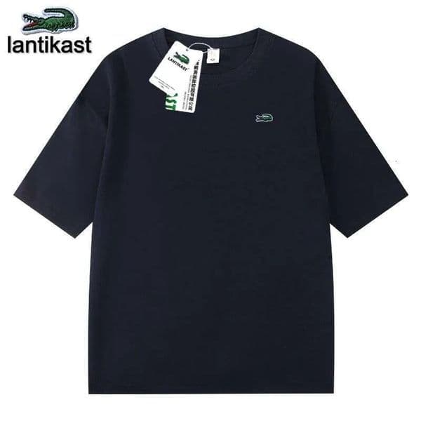 French crocodile crocodileLetters Embroidery T-shirt Mens Womens Couples Summer Top Quality Paris Street Tee Men s clothing Casual Short Sleeve T-shirt