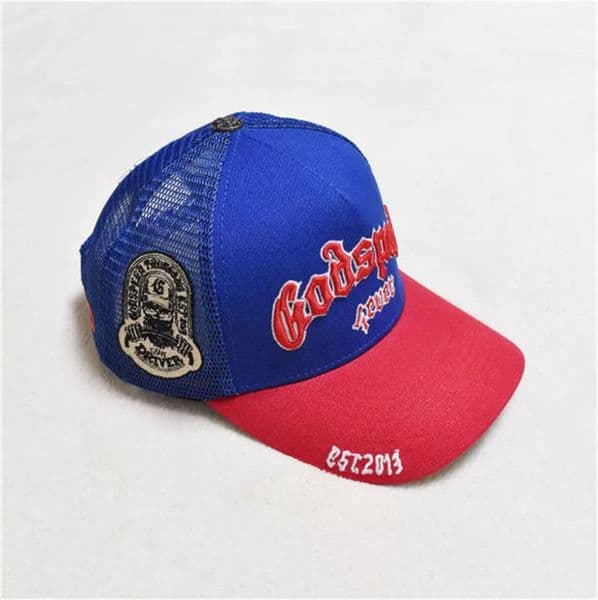 New stylish adjustable snap-button men's street mesh cap with embroidered lettering, sun protection cap, golf baseball cap.19