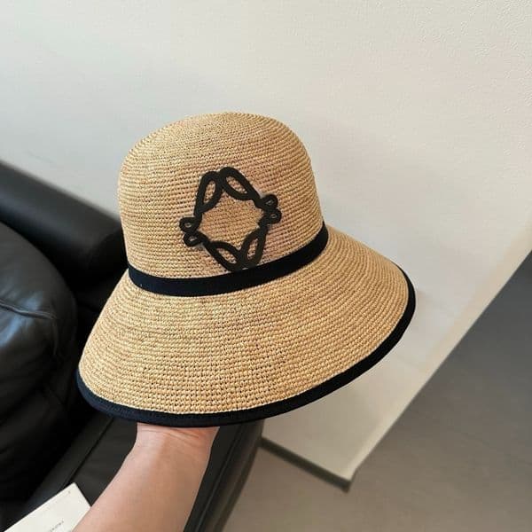 Hats Designers Straw Hat Women Designer Bucket Hat Woven Grass Wide Brim Fisherman Hat Chapeau Summer Breathable Sunscreen Large Brim Beach Vacation