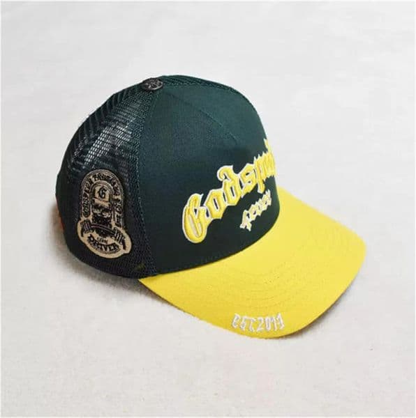 New stylish adjustable snap-button men's street mesh cap with embroidered lettering, sun protection cap, golf baseball cap.17