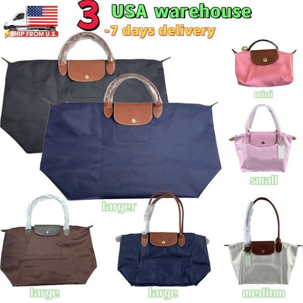 Designer Tote Bag Women's Luxury Large Handbag Nylon Waterproof Beach Bag Classic Shoulder Underarm Bag With Zipper Pocket High Quality Large Tote Bag 5 Sizes