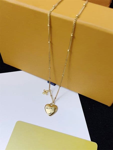with box gold necklace stylish plated gold necklace luxury vintage party daily matching birthday gift fine jewelry luxury necklaces charming graceful zl022