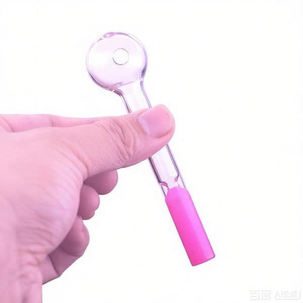Wholesale Newest 11.5cm Colorful Thick heady glass oil burner pipei Spoon Hand Tube Ball Dia 30mm Colored Transparent Accessories for smoking