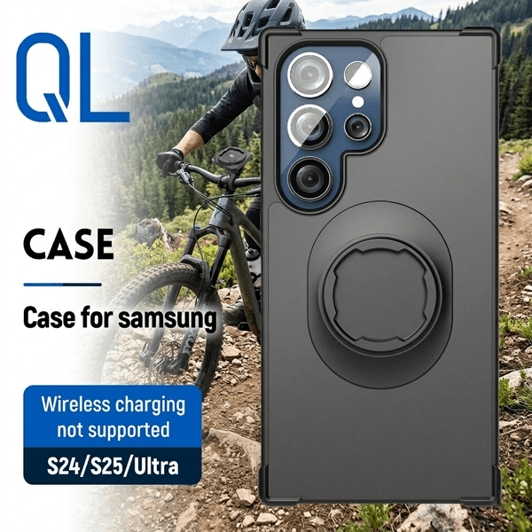 Case for Samsung Galaxy S24 /S25/S24 U/ S25 Ultra fit Quad-style Motorcycle/Bike/Bicycle/Car Holder/Mount with Lock-in Design