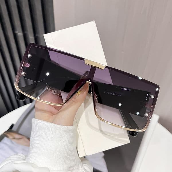 Free Shipping High Value Purple Shield Sunglasses for Women Bold Style UV Protection for Streetwear Party Outfits