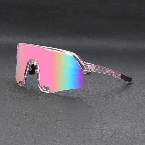 High Quality Pink Shield Sunglasses for Sporty Style UV Protection for Cycling Running Outdoor Activities