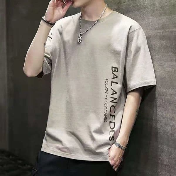 Men's Short Sleeve TX New Summer Trend Loose Base Shirt Clothing Large Size Round Neck T-Shirt t shirts for men tshirts brands