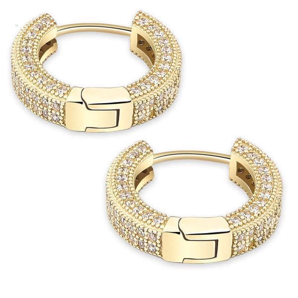 Hot-Selling 925 Silver Moissanite Luxury Men and Women Hip Hop Trendy Earrings One-Piece Dropshipping Gold Australian Jewelry