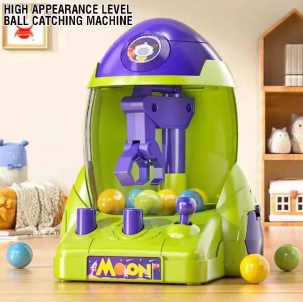 Space Rocket Crawler, Ball Pincer, Egg Twister Claw Machine Table Fun Challenge Mini Arcade Game for Children Lottery gift