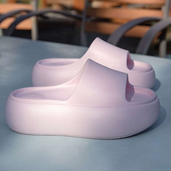 Thick-soled Designer Sandals Slippers Sandals For Women, Summer New Fashion Outdoor European American Style Beach Slippers With Cushioned Sole And Platform