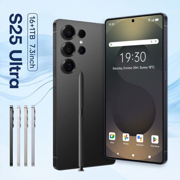 New S25Ultra Snapdragon 8 Gen3 10-core 7.3-inch pforated screen resolution 1440*3200 Original 5G smartphone 72MP+108MP batty 8000mAh Android 15.0 fast