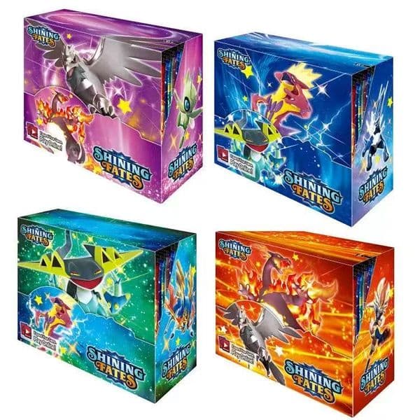 1box/360pc Pokemon Shining Fates Style English Booster Battle Carte Trading Card Game Collection GX V EX Cards Toys Kids Gifts