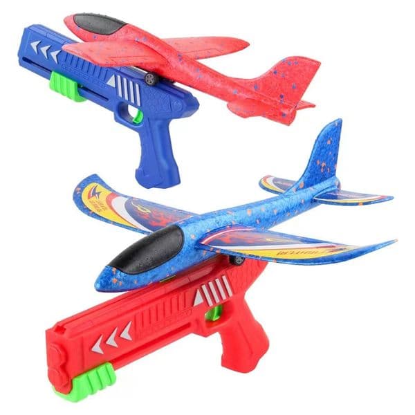Popular Foam Plane Catapult Toy 24/34cm Children Outdoor Sport Play for Birthday Xmas Present