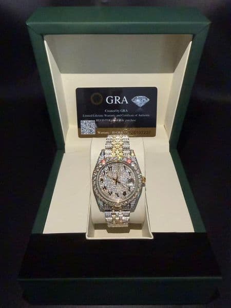 VVS moissanite watches Iced Out Hip hop styleAdvanced customizationVVS Top Quality Automatic Mechanical Women Designer Men Moissanite Pass test Watches